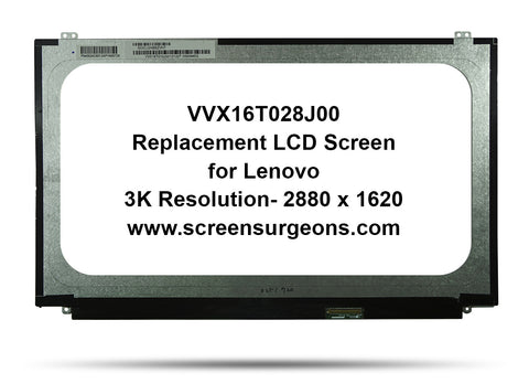 Lenovo Thinkpad W540P W540 W550S T540 VVX16T028J00 3K Replacement LCD Screen - Screen Surgeons
